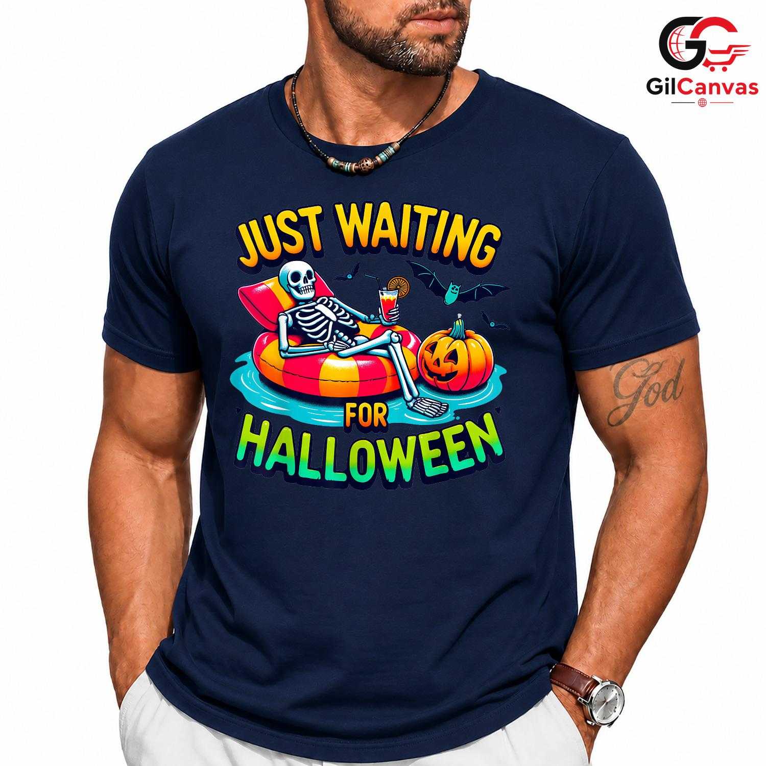 Fun Skeleton Pumpkin Tee Shirt Unisex Cute Halloween Party Gift Idea For Kids