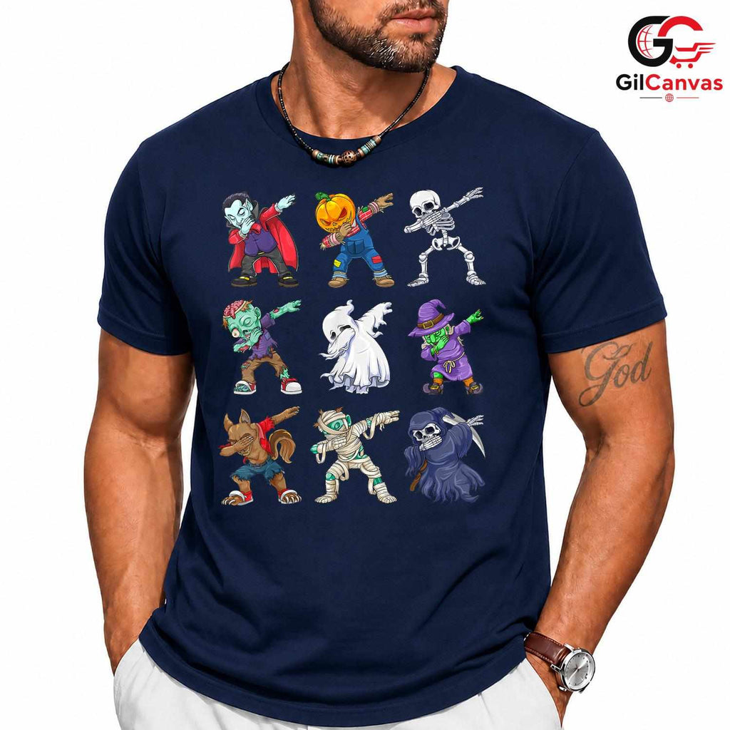 Fun Spooky Monster Fall T-Shirt Unisex Cute Halloween Party Gift Kids Adults