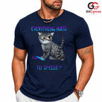 Funny Cat Lover Pet Humor Tee Unisex Perfect Birthday Holiday Gift For All