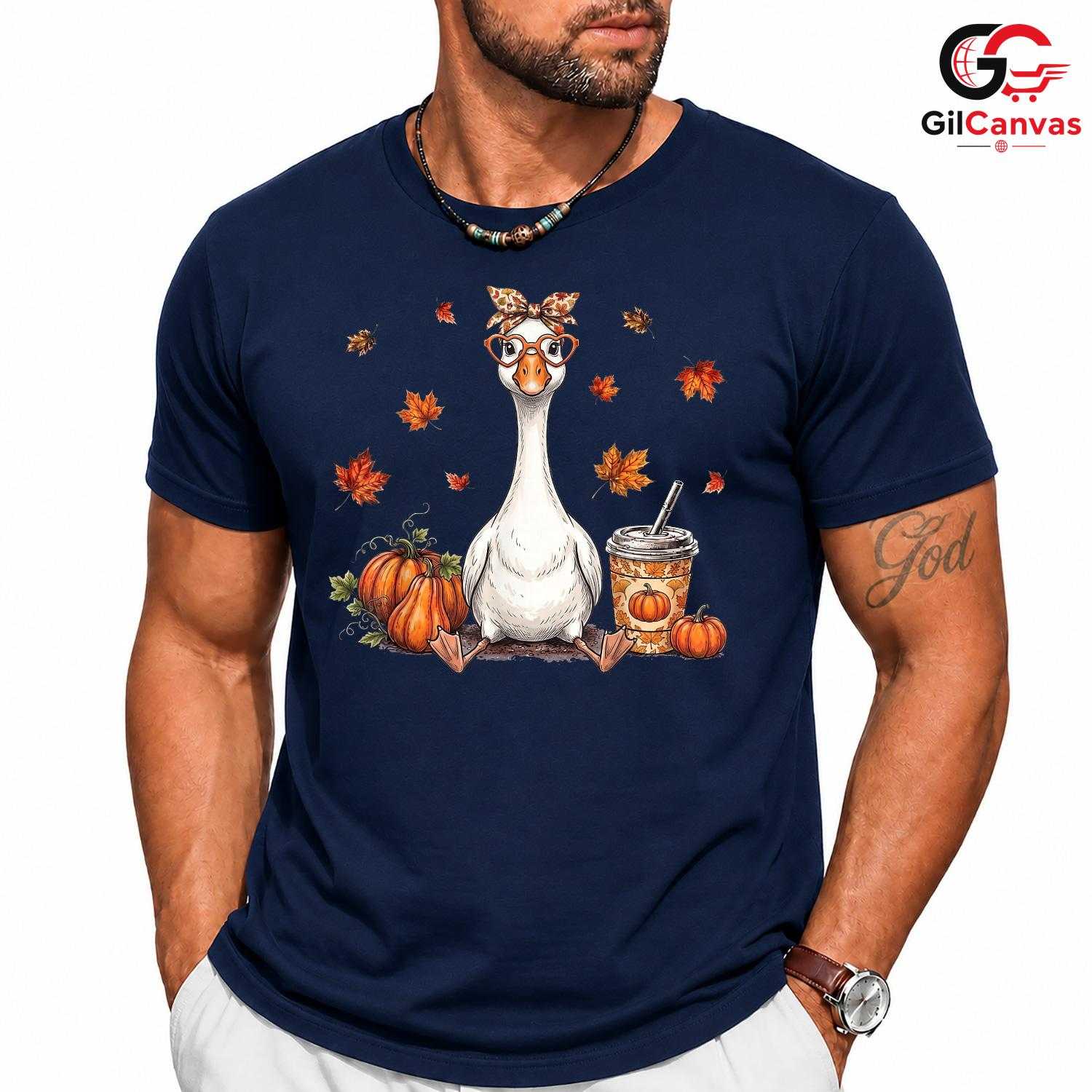 Funny Fall Goose Animal Shirt Unisex Thanksgiving Holiday Gift For All Lovers