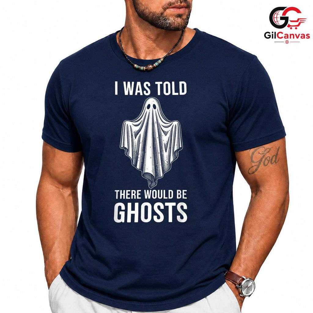Funny Ghost Halloween Party Tee Shirt Unisex Spooky Event Gift Adults Teens