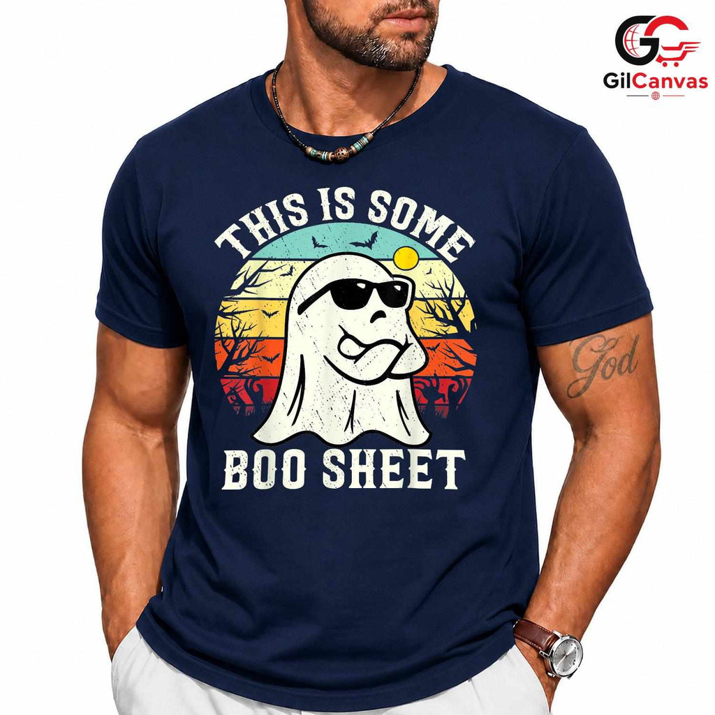 Funny Ghost Spooky Tee Shirt Unisex Perfect Halloween Season Gift For Adults
