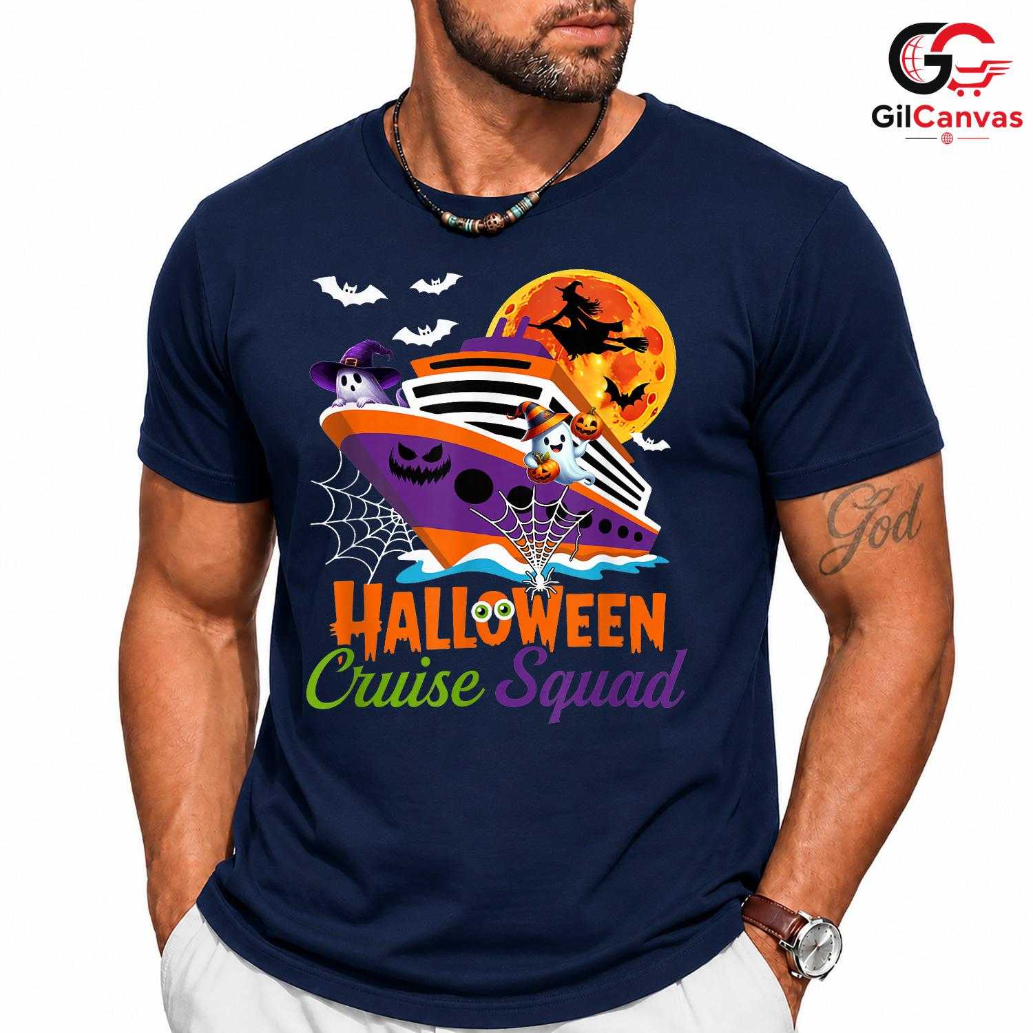 Halloween Cruise Squad Tee Shirt Unisex Spooky Trip Gift For Kids And Adults