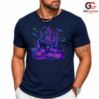Haunted House Pumpkin T-Shirt Unisex Spooky Halloween Gift For Kids And Adults