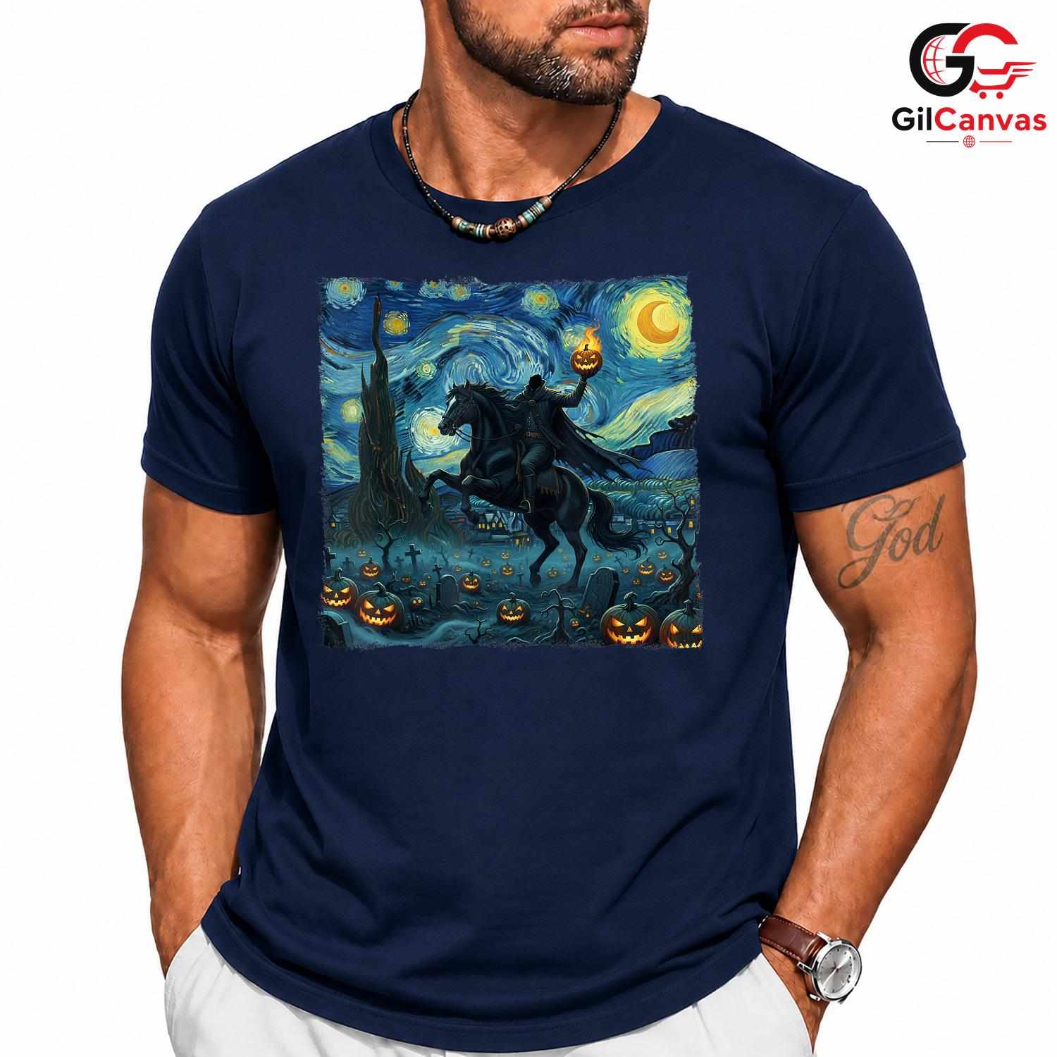 Headless Horseman Event T-Shirt Unisex Spooky Halloween Gift Idea For Adults