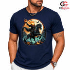 Headless Horseman Fall Tee Shirt Unisex Spooky Halloween Event Gift For Adults