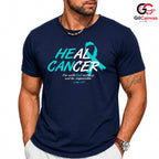Heal Cancer Awareness Fall Tee Unisex Supporter Hope Healing Gift For All