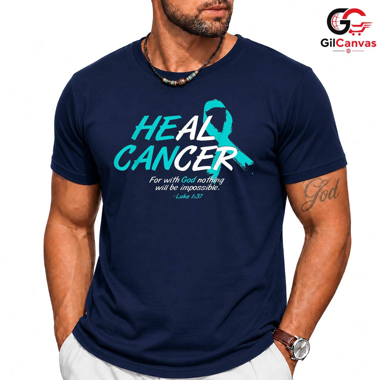 Heal Cancer Awareness Fall Tee Unisex Supporter Hope Healing Gift For All