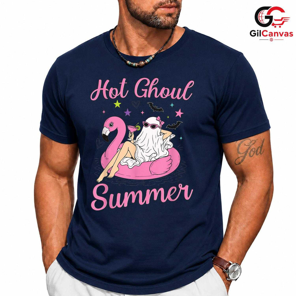 Hot Ghoul Summer Party T-Shirt Unisex Spooky Halloween Lover Gift Teens Adults