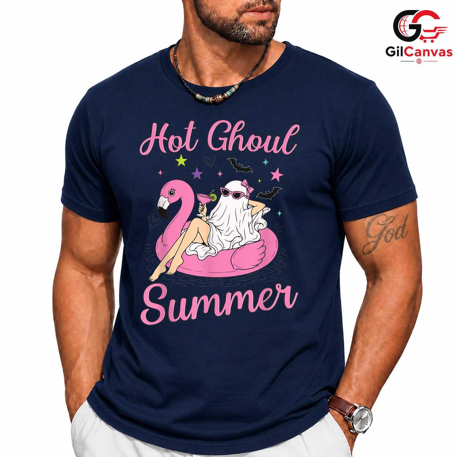 Hot Ghoul Summer Party T-Shirt Unisex Spooky Halloween Lover Gift Teens Adults