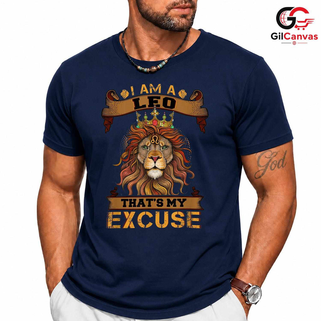 Leo Zodiac Birthday T-Shirt Unisex Fun Astrology Gift Idea For Fans Men