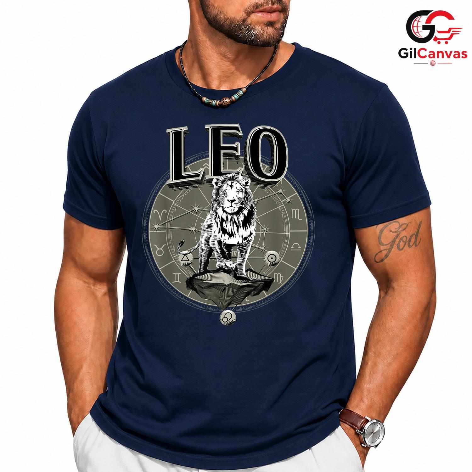 Leo Zodiac Sign Event T-Shirt Unisex Astrology Fan Birthday Gift For Men