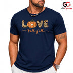 Leopard Pumpkin Fall T-Shirt Unisex Cute Autumn Graphic Gift Women And Teens