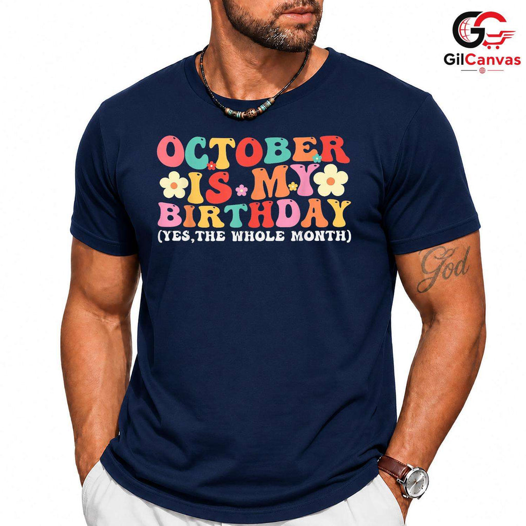 October Birthday Kids T-Shirt Unisex Cute Fun Celebration Gift Idea For Youth