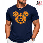 Pumpkin Cartoon Mouse Tee Shirt Unisex Fun Fall Celebration Gift For Kids