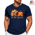 Pumpkin Football Fall T-Shirt Unisex Thanksgiving Sports Holiday Gift All Ages