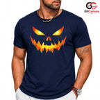 Scary Jack O Lantern Face T-Shirt Unisex Spooky Fall Costume Gift For Adults