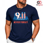 September 11 Memorial T-Shirt Unisex Patriot Day USA Flag Freedom Gift Tee