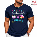 September Birthday Party Shirt Unisex Fun Celebration Gift Idea For Kids Youth