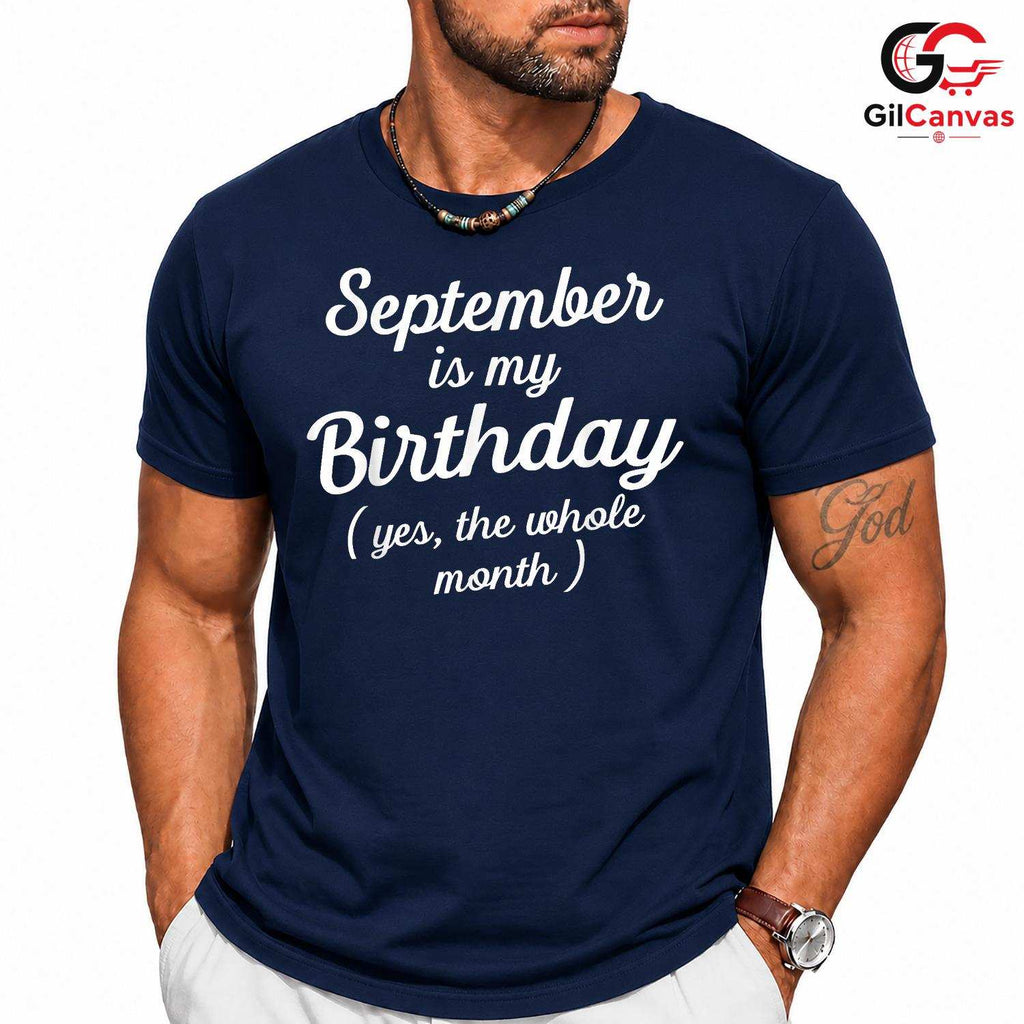 September Celebration Tee Shirt Unisex Perfect Birthday Party Gift For Friends