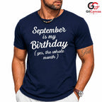September Celebration Tee Shirt Unisex Perfect Birthday Party Gift For Friends
