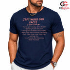 September Girl Facts Tee Shirt Unisex Perfect Birthday Celebration Gift For Her