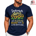 September Girl Sunshine T-Shirt Unisex Fun Birthday Celebration Gift For Women