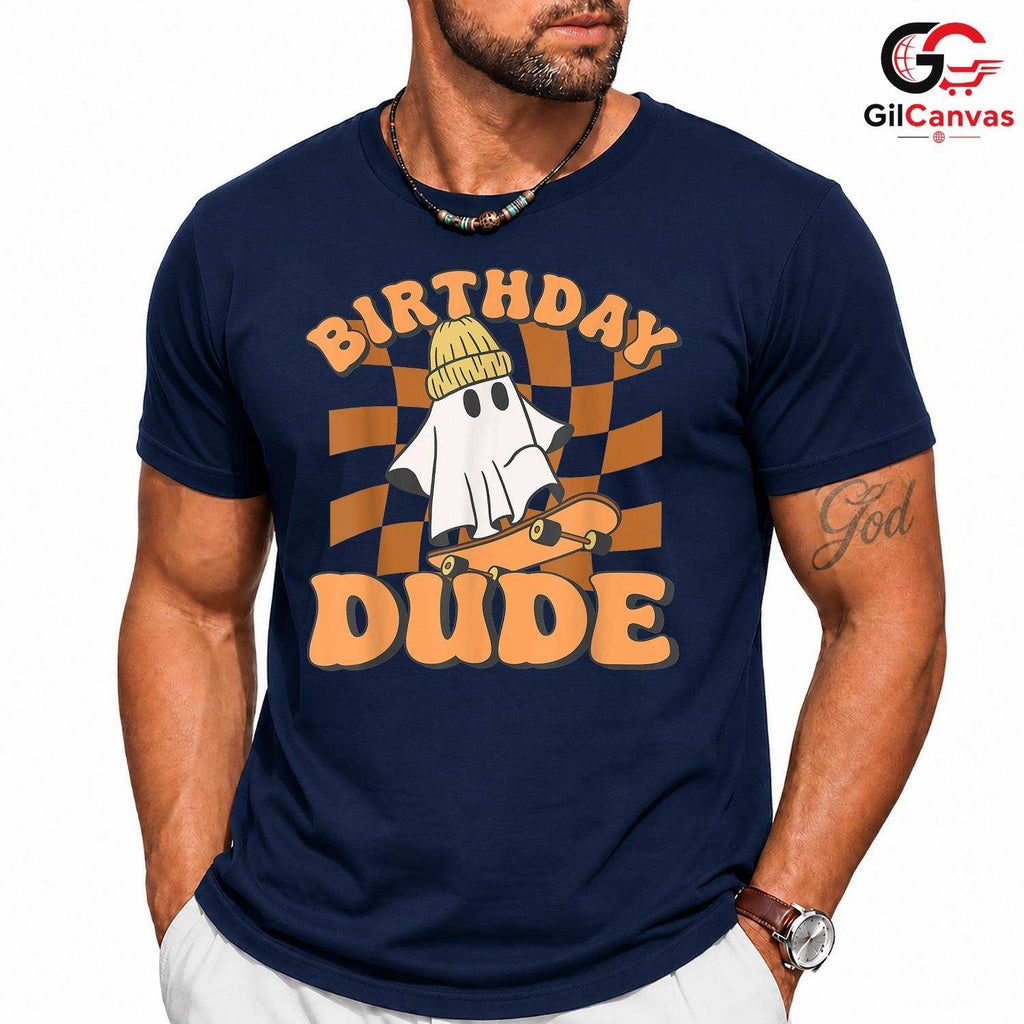 Skateboard Ghost Dude Tee Shirt Unisex Fun Birthday Gift Idea For Kids Teens