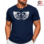 Skeleton Hands Heart Tee Shirt Unisex Perfect Spooky Halloween Gift For Teens