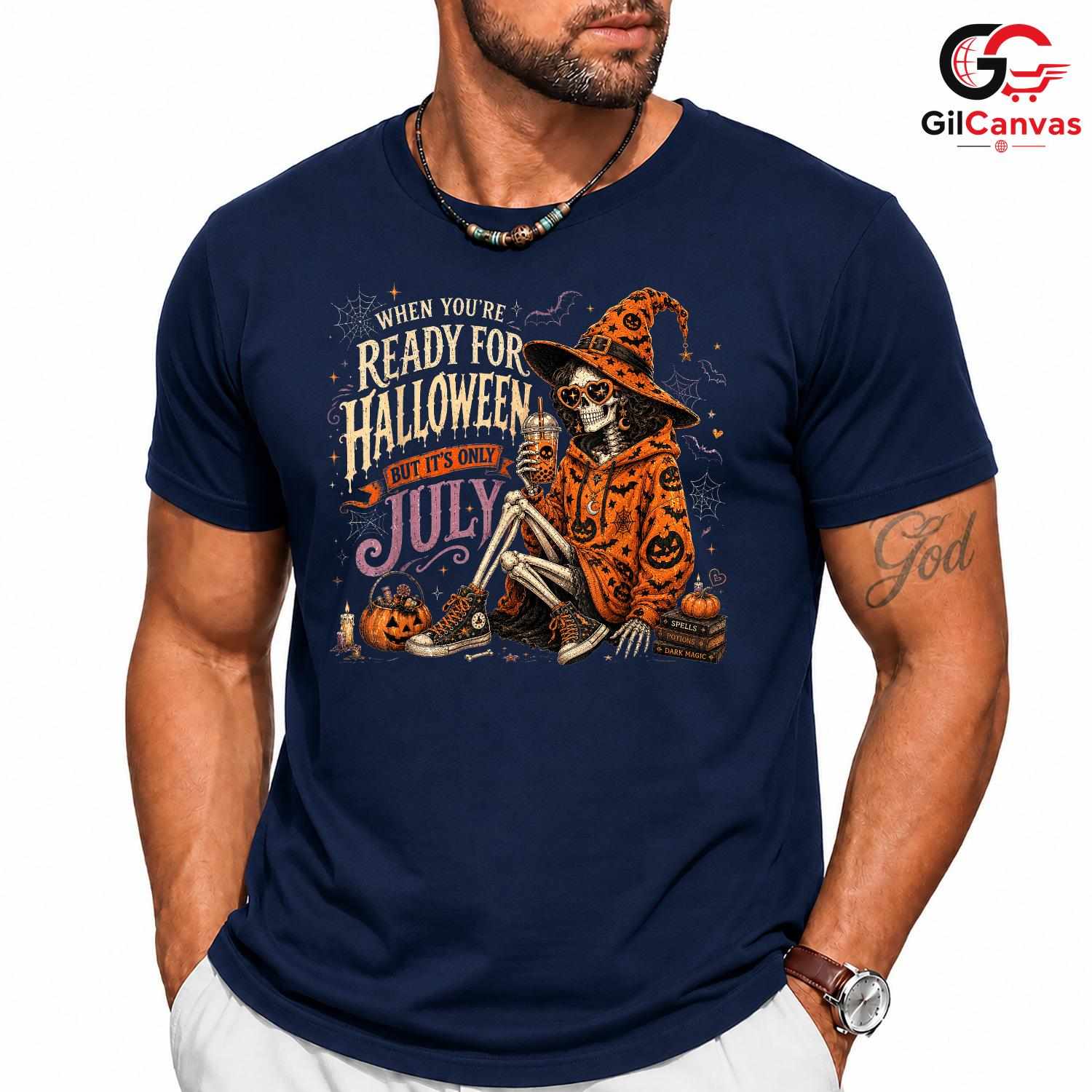 Skeleton Lover Halloween T-Shirt Unisex Perfect July Celebration Gift For All