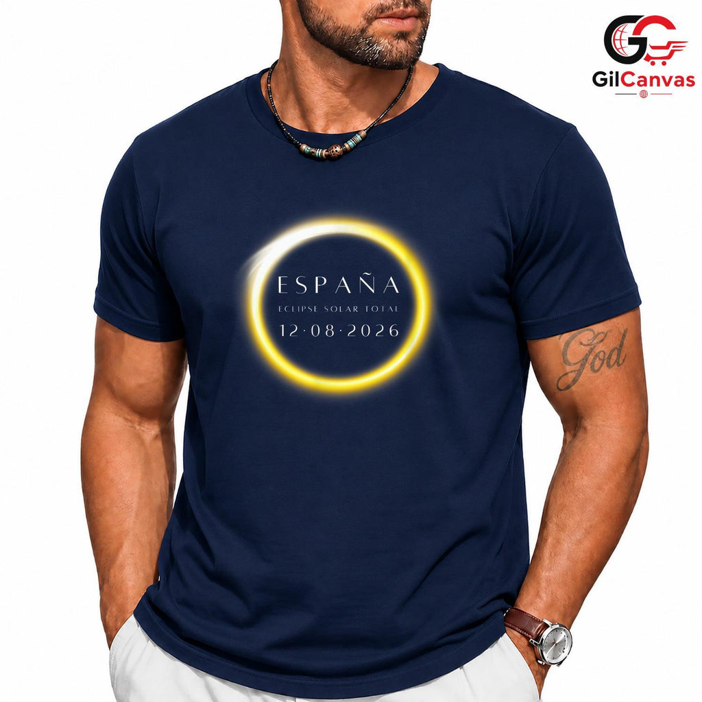Spain Solar Eclipse Tee Shirt Unisex Astronomy Lover Event Gift For Adults