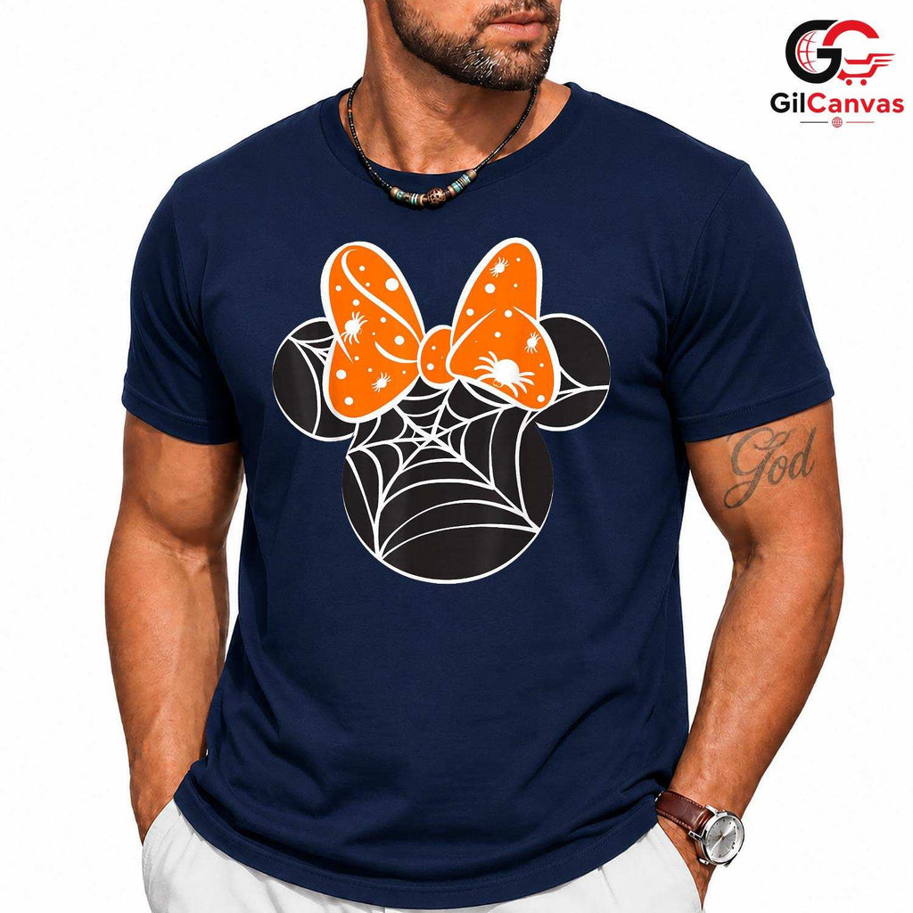 Spider Web Halloween Tee Shirt Unisex Fun Spooky Season Gift Kids And Teens