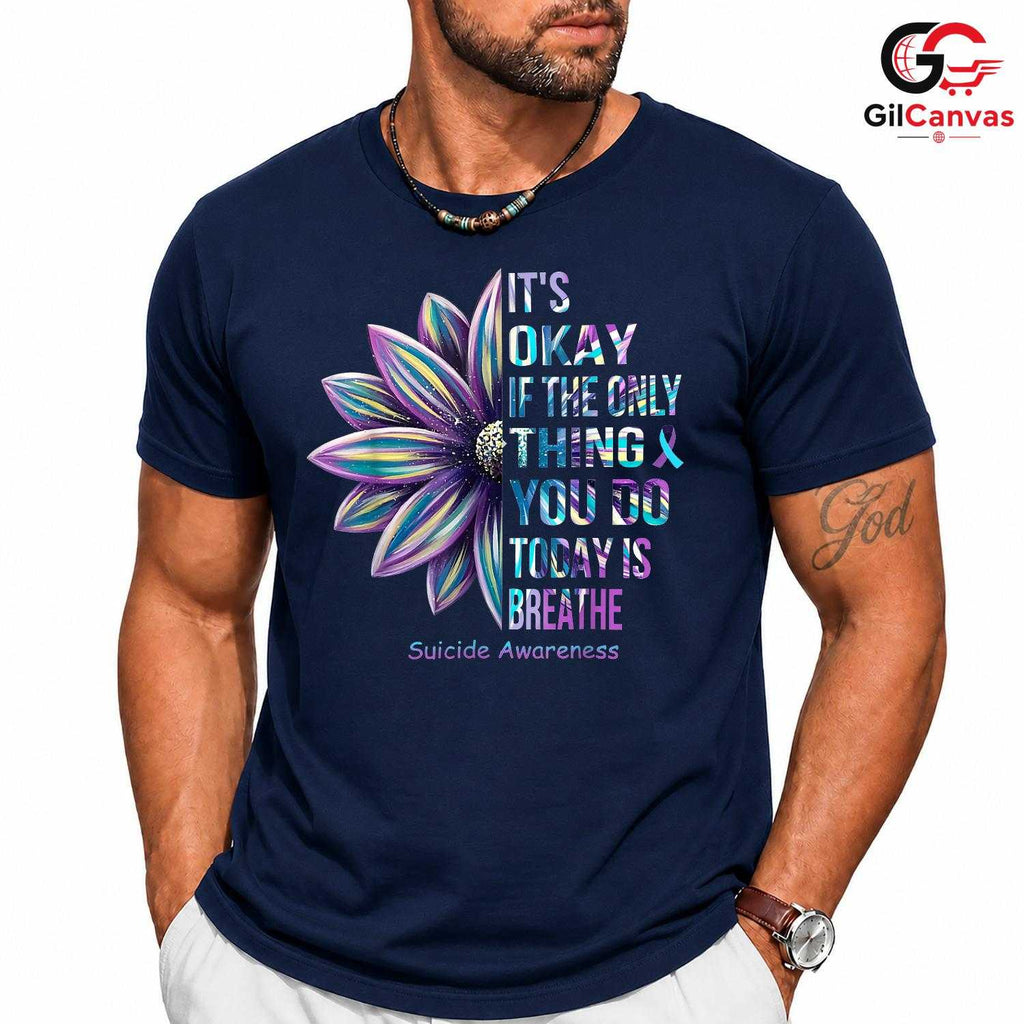 Suicide Awareness Mental T-Shirt Unisex Inspirational Advocate Gift Friends