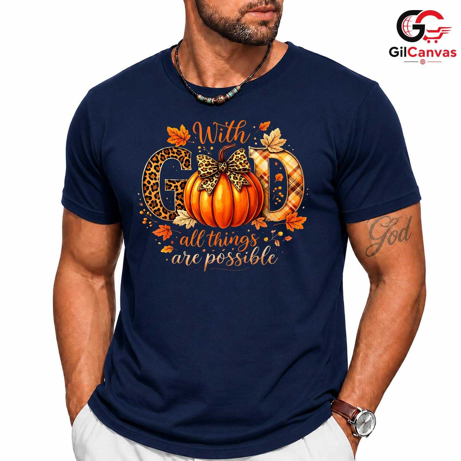 Thanksgiving Pumpkin Leaf Tee Unisex Family Gathering Holiday Gift For All