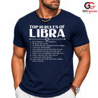 Top 10 Rules Of Libra Fall Tee Unisex Perfect Astrology Friend Birthday Gift
