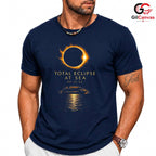 Total Eclipse At Sea Tee Shirt Unisex Astronomy Lover Perfect Gift Adults