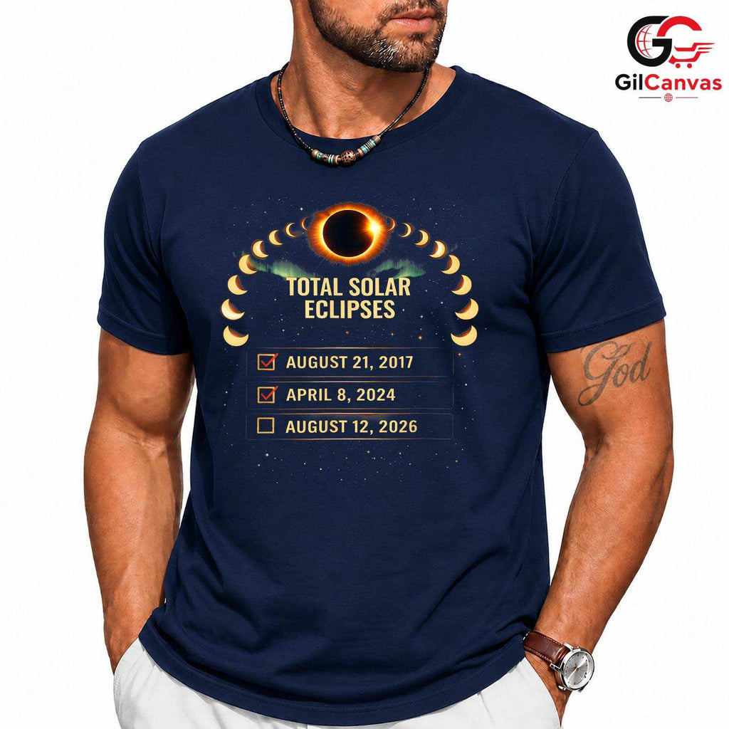 Total Solar Eclipses Tee Shirt Unisex Astronomy Lover Gift Kids And Adults