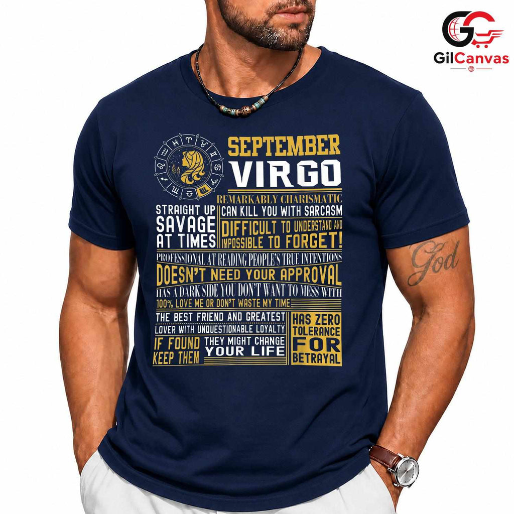 Virgo September Birthday Shirt Unisex Perfect Astrology Lover Gift Idea For Her