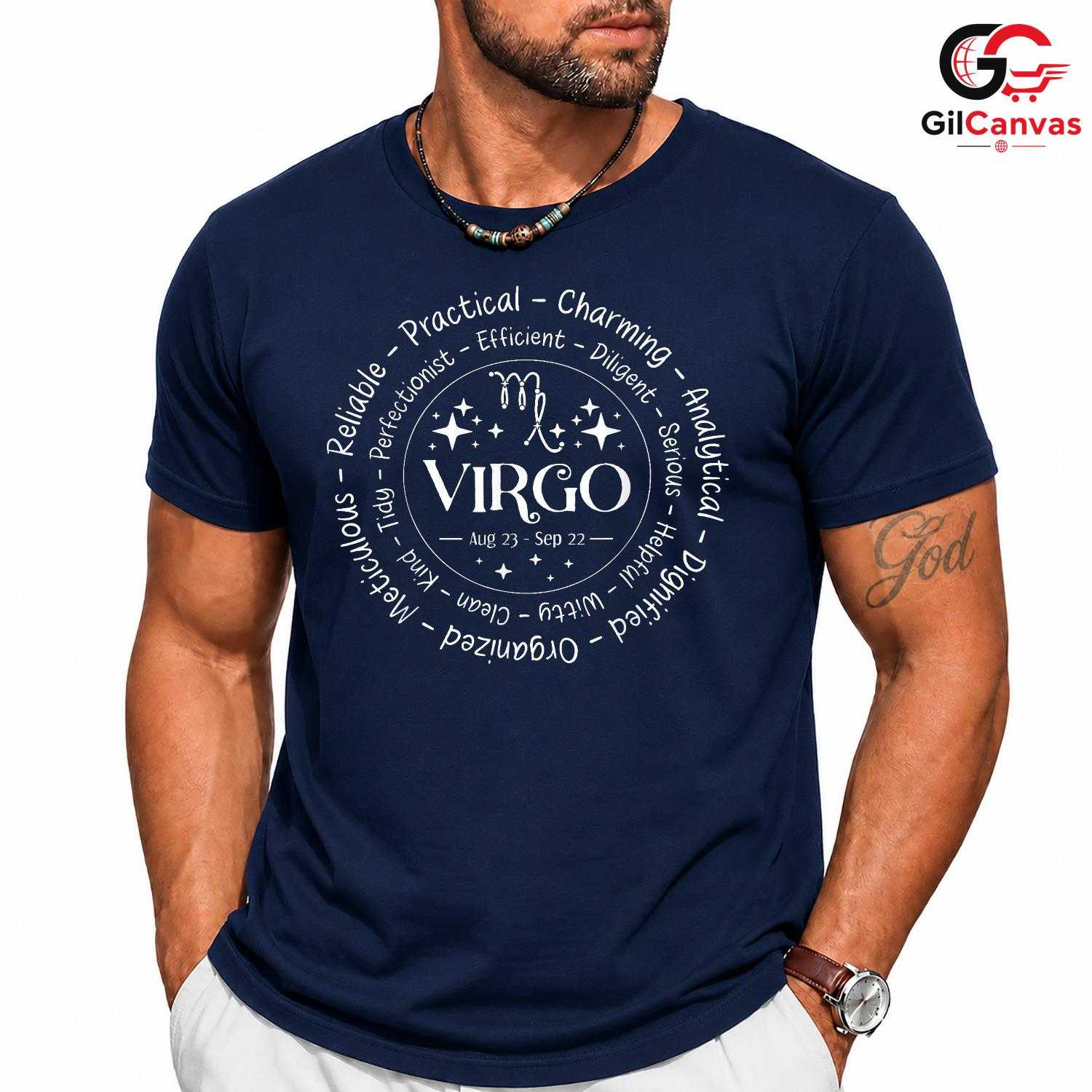 Virgo Zodiac Sign Traits Shirt Unisex Astrology Lover Birthday Gift For All