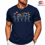 Whimsical Floral Skeleton T-Shirt Unisex Spooky Cute Day Of Dead Boho Gift