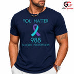 You Matter Mental Health Shirt Unisex Suicide Prevention Awareness Gift Tee