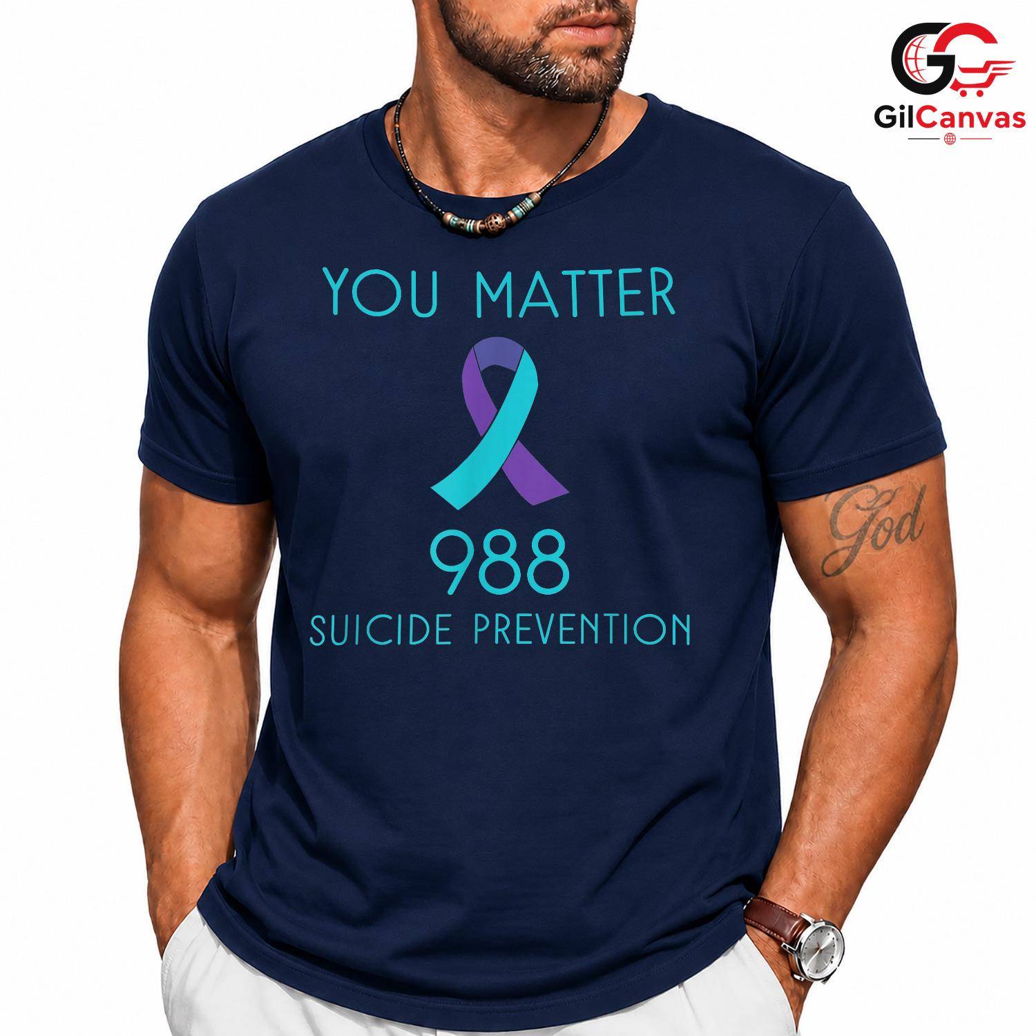 You Matter Mental Health Shirt Unisex Suicide Prevention Awareness Gift Tee